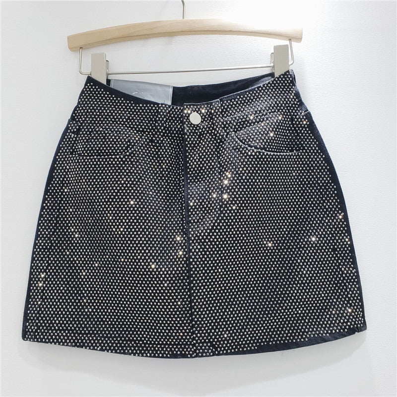 Heavy Industry Hot Diamond Denim Skirt Girl Heavy Industry Hot Diamond Denim Skirt Girl